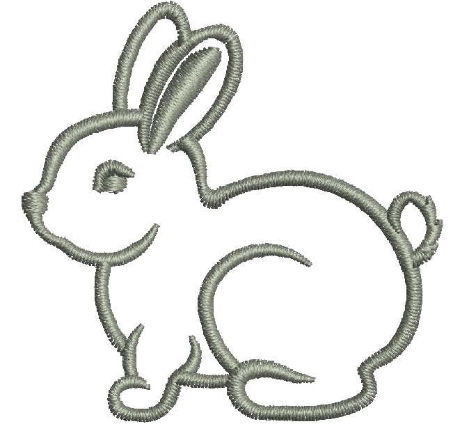 rabbit bunny  Machine Embroidery Designs. - $1.39