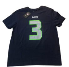 NWT New #3 Russell Wilson Nike Seattle Seahawks Name &amp; Number Small T-Shirt - £18.16 GBP