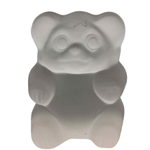 Vintage Imperial Lenox Frosted Glass Sitting Bear Paperweight Figurine Heavy 4&quot; - £27.38 GBP