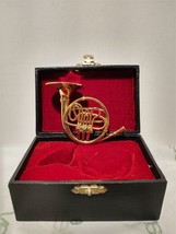 French Horn Brass Figurine - $18.69