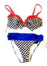 Swim Systems Luna &amp; Luna Azul Bikini Swimsuit L Top/M Bottoms NWT $127 - £46.59 GBP