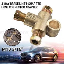 3 Way Brake T Piece 3 Male Nuts Short Union Metric M10 Hydraulic handbra... - $9.89