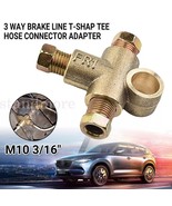 3 Way Brake T Piece 3 Male Nuts Short Union Metric M10 Hydraulic handbra... - €8,58 EUR