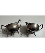 Vintage Oneida Silver Plated Creamer and Sugar Bowl *Missing Lid* - $24.45 CAD