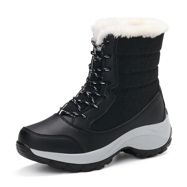 Snow boots 2024 Winter  warm non-slip waterproof women boots mother shoes casual - £161.23 GBP