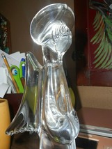 1980 Sigma Tastesetter Crystal Angel w Halo Christmas Glass 9 1/8” Tall Japan - £16.81 GBP