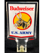 Vintage Budweiser U.S. Army Acrylic Beer Tap Handle - Donkey - Screw On - $737.14 MXN