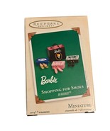 Hallmark Keepsake 2003 Barbie Shopping For Shoes Miniature Ornament 7 Pc - $325.94 MXN