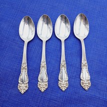 Reed Barton TIGER LILY Teaspoons 1945 Art Nouveau Silverplate 4 Pcs Set Vtg - $28.04