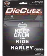 HARLEY DAVIDSON MOTORCYCLES KEEP CALM AND RIDE A HARLEY STICKER DECAL - £19.61 GBP