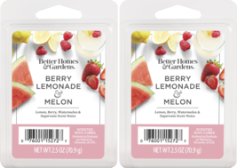 Better Homes and Gardens Scented Wax Cubes 2.5oz 2-Pack (Berry Lemonade Melon) - £9.55 GBP