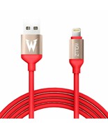 3 Lightning Cable 3.3ft 1M Heavy Duty USB Cord Apple iPhone X 8 7 6 5 Red - £7.88 GBP