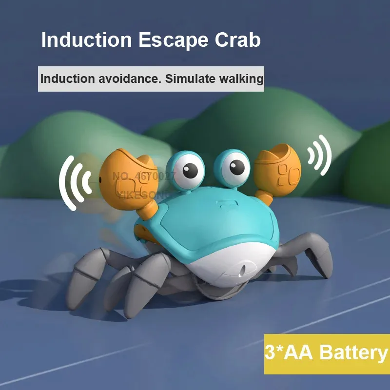 Crab Induction Electric Pet Toys Escape Interactive Crawling for Kid - £14.59 GBP+