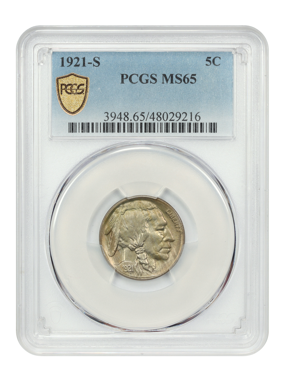Primary image for 1921-S 5C PCGS MS65