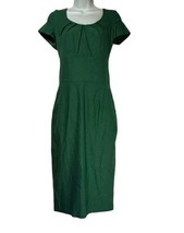 muxxn womens green pleated bodycon pin up rockabilly dress Size M - $24.74