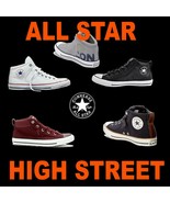 UNISEX CONVERSE CANVAS LEATHER MID CHUCK TAYLOR ALL STAR HI STREET SNEAK... - $59.99+