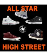 UNISEX CONVERSE CANVAS LEATHER MID CHUCK TAYLOR ALL STAR HI STREET SNEAKERS KEDS - $56.09 - $130.89