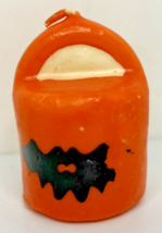 Vintage Halloween Trick or Treat Bag Candle 2&quot; SKU H476 - £12.05 GBP