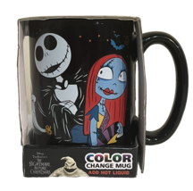 NIB Jack Skellington &amp; Sally Color Changing 15oz Mug Nightmare Before Christmas - £11.82 GBP