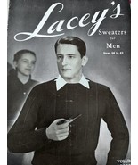 SWEATERS for MEN 38 to 42 PATTERNS Vintage LACEY&#39;S Knit KNITTING - $12.50