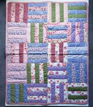 Unique Hand Stitched Baby Quilt Multicolor Paisley Patchwork Child Crib ... - £37.04 GBP