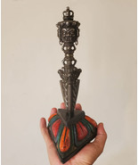 Rare Tibetan Buddhist 3 Faces Mahakal Iron Phurba 8.5&quot; - Made in Nepal - $5,487.66 MXN