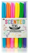 NPW 6 Piece Multi Color Coloring Fruit Scented Felt Tip Marker Pen Set A... - $2.49