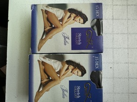 2 X Gatta 15den Classic Women STREATCH COLLANT Tights -GRAFIT , NERO SIZ... - $9.00