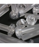 60 x Transparent Clear Acrylic M5 x 40mm Nuts &amp; Bolts, Acrylic Plastic S... - £28.98 GBP