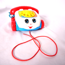 Fisher Price Chatter Phone Pull Along Toy Telephone Rolling Moving Eyes - £6.42 GBP