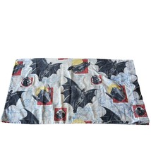 Vintage Batman Returns 1992 Standard Pillowcase Batmobile Penguin Catwoman - £11.74 GBP