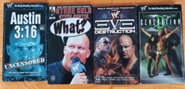 Lot of 4 WWF VHS Tapes-Austin 3:16, Eve of Destruction, Generation D &amp; W... - £15.85 GBP
