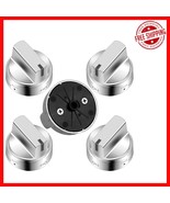 Stainless Steel 5-Pack GE WB03X24818 Gas Stove Knobs - Heat Resistant - $950.11 MXN