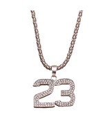 Michael Jordan Jumpman 23 Basketball Silver Chain Necklace Pendant | GOA... - $392.44 MXN
