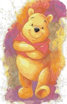Counted Cross Stitch winnie the pooh watercolor pdf 165x255 stitches BN1921 - £3.14 GBP
