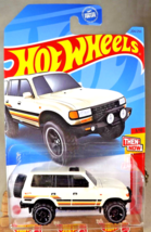 2023 Hot Wheels #204 Then And Now 3/10 Toyota Land Cruiser 80 White w/Blk OROH6s - £6.12 GBP