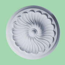 Small Beautiful Ornate white Ceiling rose disk  Decor Victorian Medallio... - $512.91 MXN