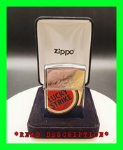 Vintage Get Lucky Lucky Strike Zippo Lighter XIII 1997 w/ Matching Inser... - $159.99
