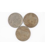 Lot of 3 Buffalo Nickels (1923-s, 1928-D and s) in Fine to VF Condition - €45,29 EUR
