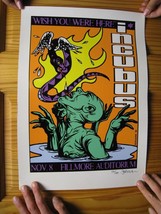 Incubus Poster November 8 2001 Fillmore S/N Signed Numbered Jermaine - £493.72 GBP