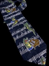 Alligator Crocodile Necktie Tie Music Musician Teacher Composer Conducto... - $37.25