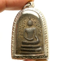 Real Thai Antique Amulet Lp Boon Buddha Blessing Lucky Rich Happy Love Long Life - £341.50 GBP