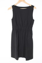 Theory 4 Black Wool Stretch Elastic Waist Sleeveless Tank Dress Pockets - £33.60 GBP