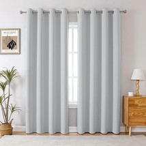 Bersway 99% Blackout Curtains &amp; Drapes Panels 84 Inches Length, W 52&quot; X ... - £33.57 GBP