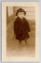 Warren Michigan RPPC Harvey Family Darling Boy Irwin Clair Fur Coat Postcard I24 - £23.94 GBP