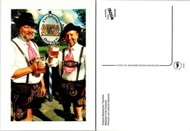 Germany Bavaria Miesbach Folk Costume Gentlemen in Lederhosen Beers VTG Postcard - £7.38 GBP