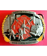 AMERICAN FIRE FIGHTERS Limited COMMEMORATIVE BELT BUCKLE SISKIYOU 2006 - $25.72 CAD