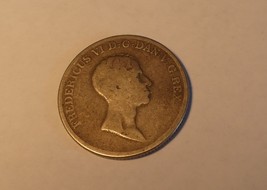 1822 Denmark Silver Rigsdaler Speciedaler Altona Mint Frederick VI - $75.00