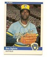 ben oglivie Signed Autographed Fleer Baseball Card - $10.08