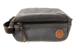 Timberland Travel Bag Utility Case Brown Canvas Zip Shaving Handle 2 Compartment - £6.16 GBP